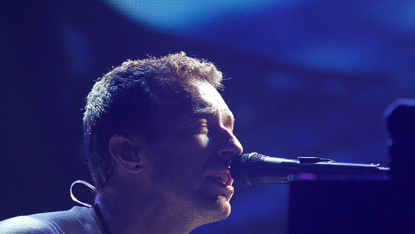 Chris Martin bei einem Auftritt mit Coldplay beim SXSW-Festival Chris Martin bei einem Auftritt mit Coldplay beim SXSW-Festival
