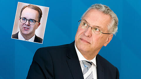 Liegen im Clinch: Joachim Hermann und Markus Rinderspacher.
