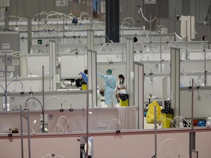 Das Feldkrankenhaus im Madrider Messezentrum Ifema wurde eineinhalb Monate nach Öffnung wieder geschlossen.