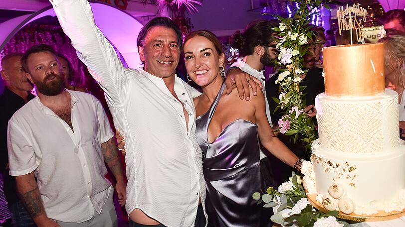 Ugo Crocamo (Gastgeber) mit Melanie Fischer