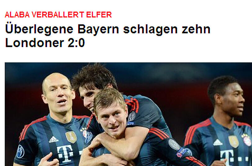 Der Kölner Express kommt ganz nachrichtlich daher.