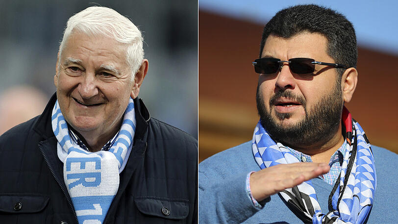 Hasan Ismaik (rechts): "Ich würde mich sehr freuen, wenn sich unser Verein dafür einsetzen würde, dass die Straße zu unserem Trainingsgelände beispielsweise in Petar Radenkovic-Weg umbenannt werden könnte."
