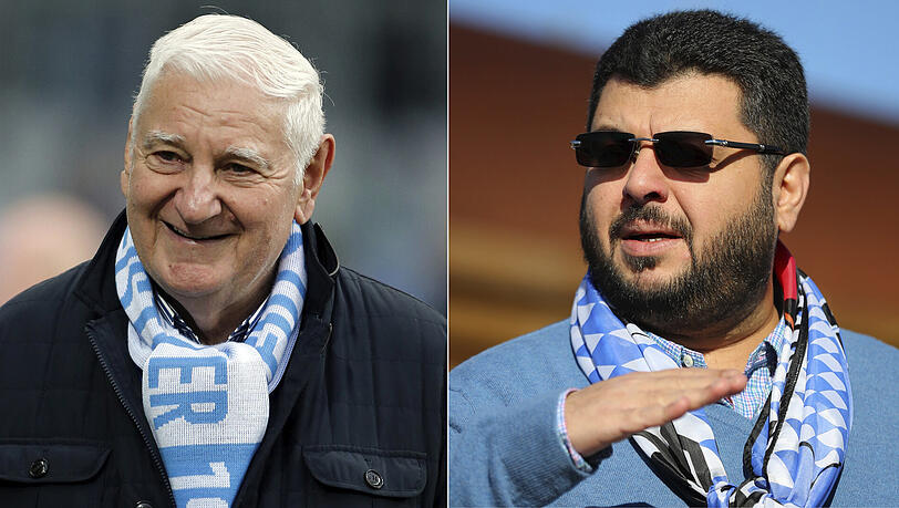 Hasan Ismaik (rechts): "Ich würde mich sehr freuen, wenn sich unser Verein dafür einsetzen würde, dass die Straße zu unserem Trainingsgelände beispielsweise in Petar Radenkovic-Weg umbenannt werden könnte." Hasan Ismaik (rechts): "Ich würde mich sehr freuen, wenn sich unser Verein dafür einsetzen würde, dass die Straße zu unserem Trainingsgelände beispielsweise in Petar Radenkovic-Weg umbenannt werden könnte."