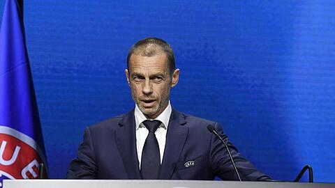 Erneuerte seine Warnung an Real Madrid und Co.: UEFA-Präsident Aleksander Ceferin.