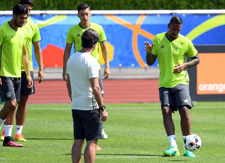 Vor dem Viertelfinale gegen Italien: Die Bilder vom Abschlusstraining der deutschen Nationalmannschaft.