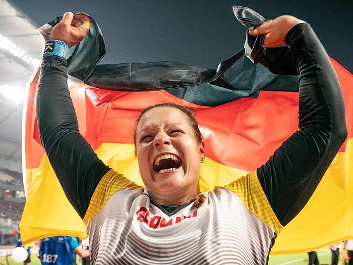 Christina Schwanitz holte Bronze bei der WM in Doha.