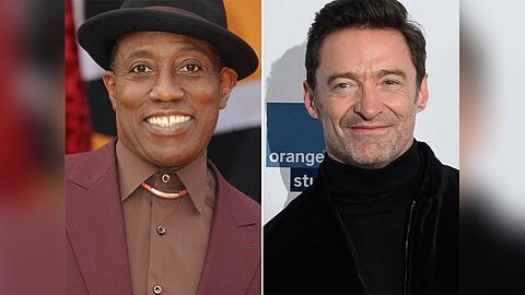 Wesley Snipes (l.) sticht Hugh Jackman aus.