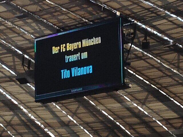 Schweigeminute in der Allianz-Arena