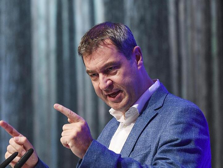 Markus Söder beim Deutschlandtag der Jungen Union in Saarbrücken.