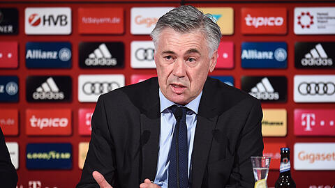 Stellt sich den Fragen der Presse: Bayern-Trainer Carlo Ancelotti.