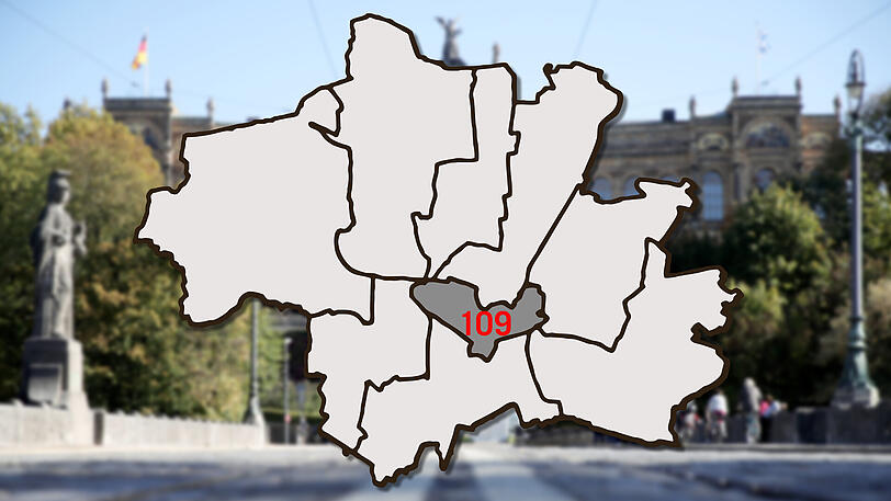 Der Stimmkreis 109 - München-Mitte: So wurde hier gewählt.