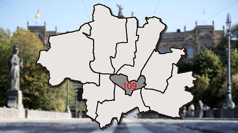 Der Stimmkreis 109 - München-Mitte: So wurde hier gewählt.