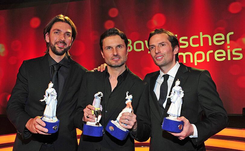 Die Produzenten Max Wiedemann (l-r), Simon Verhoeven und Quirin Berg