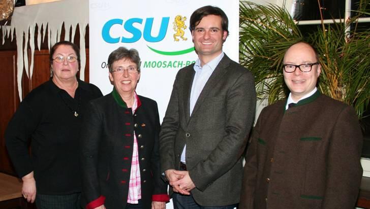 Der CSU-Ortsvorstand:(von links): Christine Rapp, Gabriele Steffe, Alexander Dietrich und Florian Wies. Der CSU-Ortsvorstand:(von links): Christine Rapp, Gabriele Steffe, Alexander Dietrich und Florian Wies.