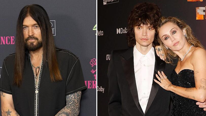 Billy Ray Cyrus (li.) ist glücklich über die Verlobung seiner Tochter Miley mit Maxx Morando.