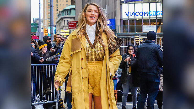 Schauspielerin Blake Lively strahlt in New York