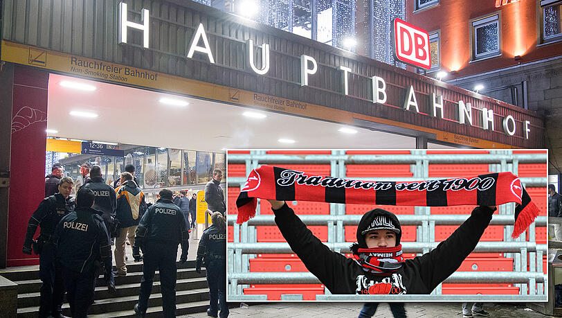 Die Unbekannten schlugen den Nürnberg-Anhänger am Hauptbahnhof und klauten ihm anschließend den Fan-Schal. (Archivbilder) Die Unbekannten schlugen den Nürnberg-Anhänger am Hauptbahnhof und klauten ihm anschließend den Fan-Schal. (Archivbilder)