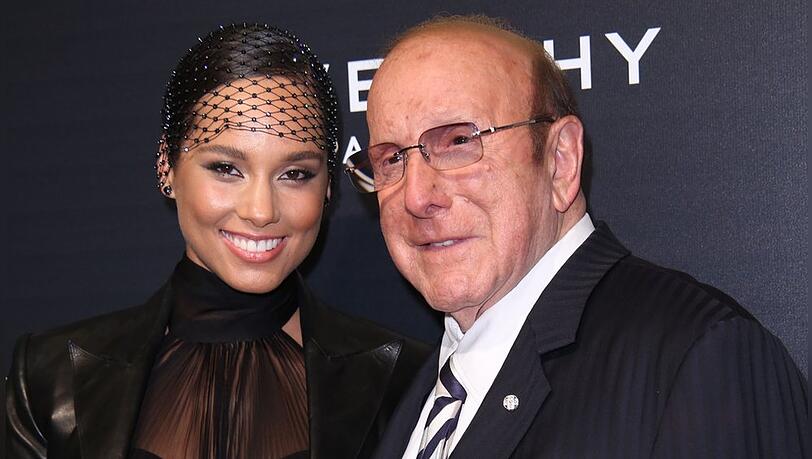 Alicia Keys und Clive Davis bei einem Event 2015.