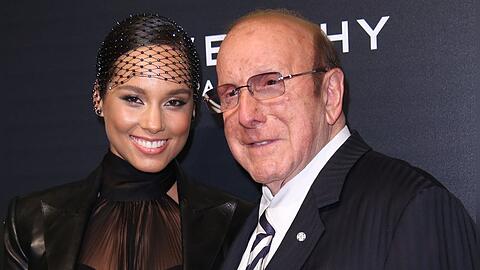 Alicia Keys und Clive Davis bei einem Event 2015.