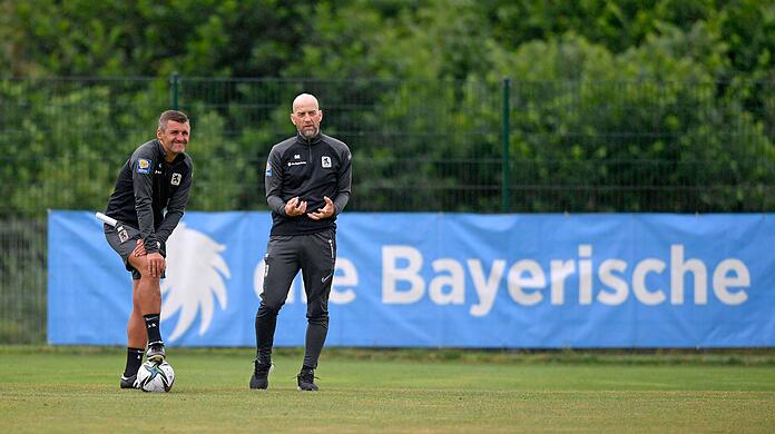 Wollen mit dem TSV 1860 nächste Saison endlich den Aufstieg schaffen: Michael Köllner (l.) und Günther Gorenzel.