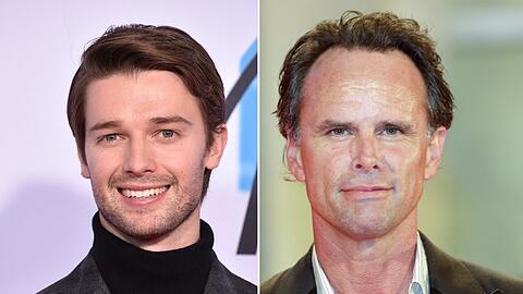 Patrick Schwarzenegger (l.) wird in der dritten "White Lotus"-Staffel zu sehen sein - ebenso wie Walton Goggins.