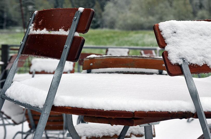 Eine Woche vor Sommeranfang hat es in Oberjoch geschneit