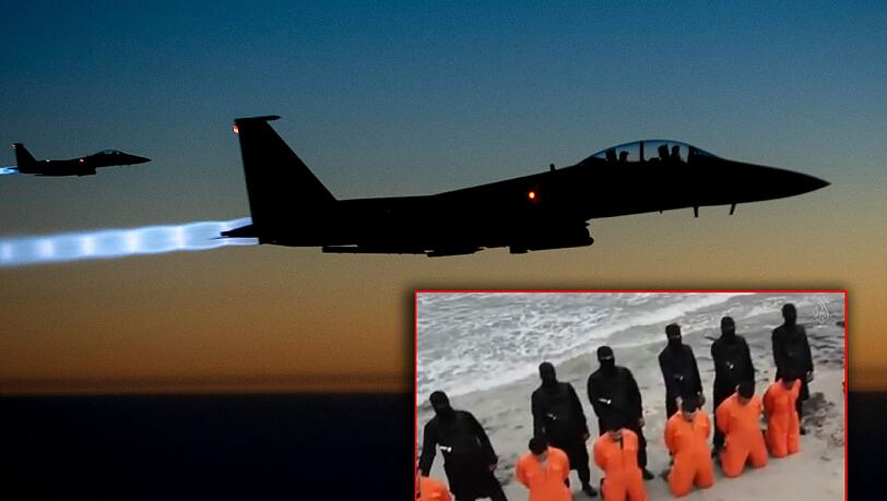 Nach der Veröffentlichung eines Enthauptungsvideos hat die ägyptische Luftwaffe Stellungen der Terrormiliz IS in Libyen angegriffen. Nach der Veröffentlichung eines Enthauptungsvideos hat die ägyptische Luftwaffe Stellungen der Terrormiliz IS in Libyen angegriffen.