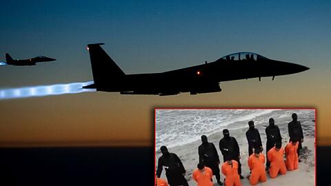 Nach der Veröffentlichung eines Enthauptungsvideos hat die ägyptische Luftwaffe Stellungen der Terrormiliz IS in Libyen angegriffen.