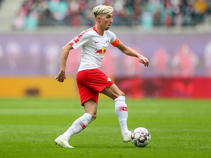 Leipzigs Spieler Kevin Kampl am Ball. Foto: Jan Woitas/Archivbild