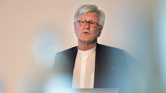 Heinrich Bedford-Strohm spricht während des 6. Evangelischen Medienkongresses. (Archivbild)