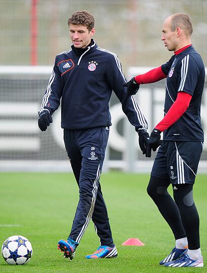 Weitere Bilder des Abschlusstrainings vor dem CL-Kracher gegen Juventus.