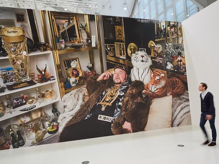 "Limo Bob in his office, Chicago, 2008".