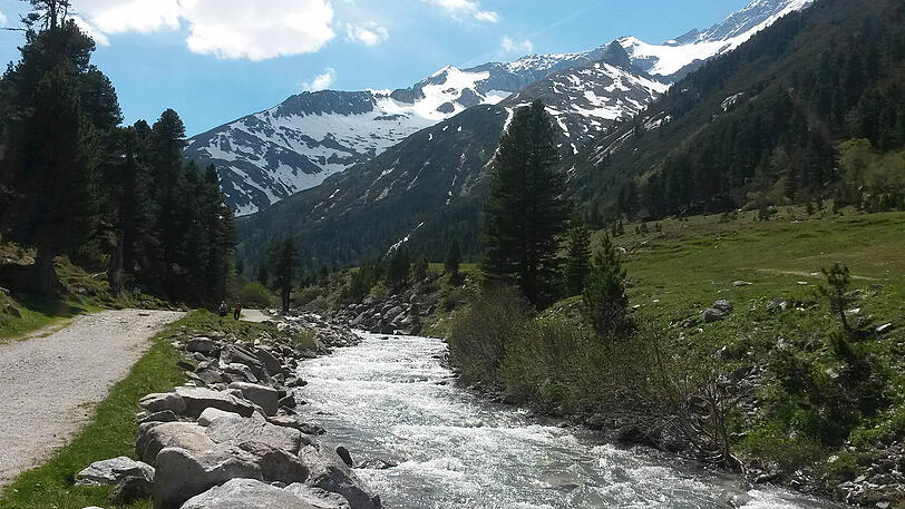 Der Streckenabschnitt Mayrhofen bis Pfitsch.