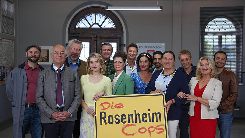 Der Cast der "Rosenheim-Cops" im Jahr 2023.