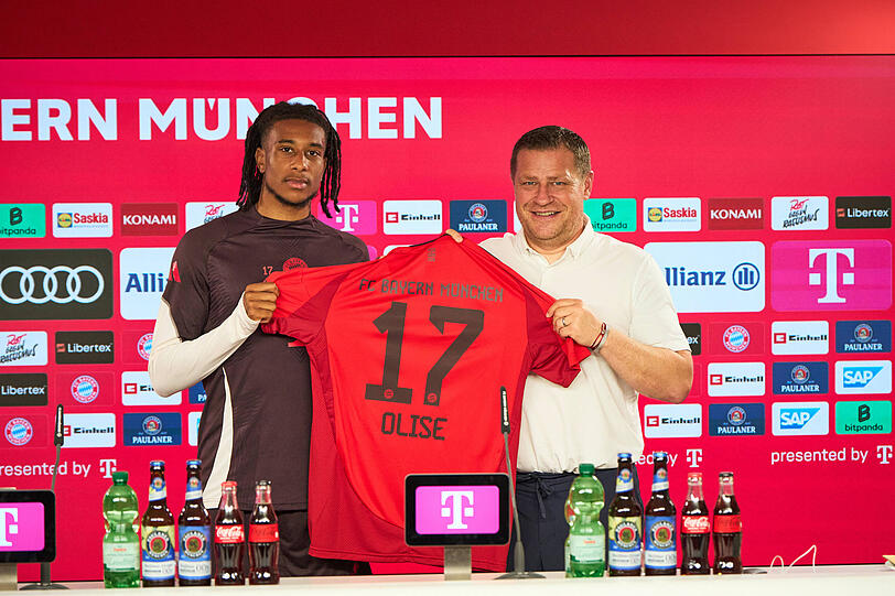 Olise (l.) kam im Sommer 2024 zum FC Bayern. Olise (l.) kam im Sommer 2024 zum FC Bayern.