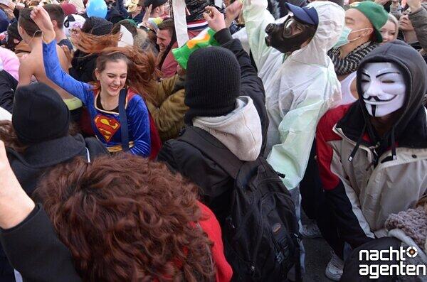Der Flashmob auf dem Odeonsplatz. Noch mehr Bilder gibt es auf www.nachtagenten.de