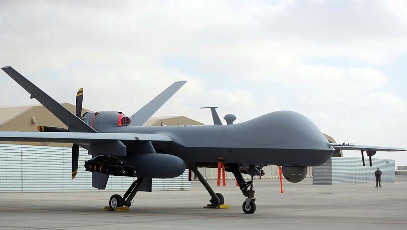 Die us-amerikanische MQ-9-Drohne wird in erster Linie zur Aufklärung genutzt, sie kann aber auch Präzisionsangriffe durchführen (Archivbild).
