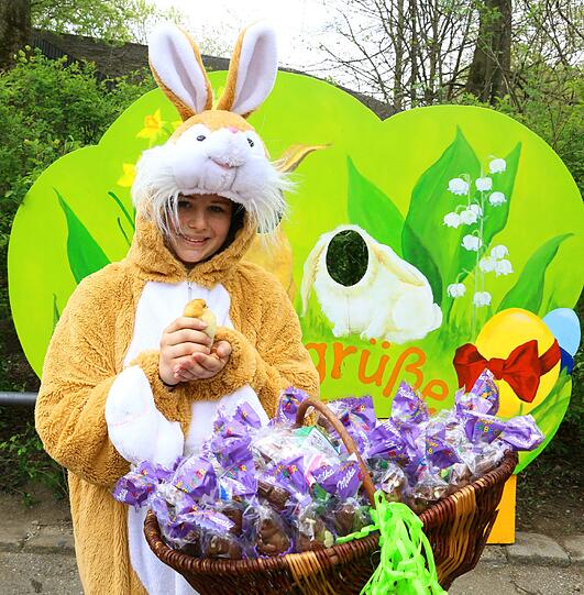 ... und für die Kinder gibt es Schoko-Hasen.