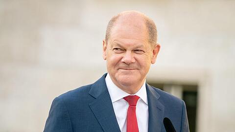Olaf Scholz (SPD), Bundesminister der Finanzen, gibt ein Pressestatement. Foto: Kay Nietfeld/dpa