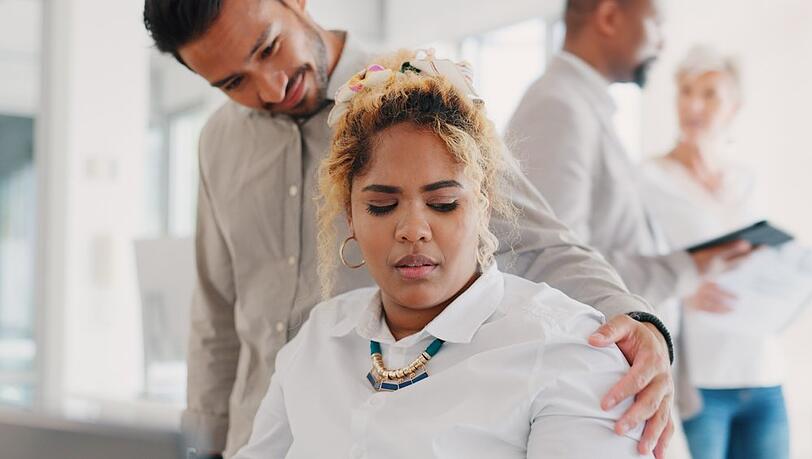 Jede vierte Frau hat laut einer Befragung in ihrem Arbeitsumfeld sexuelle Bel&auml;stigung erlebt.