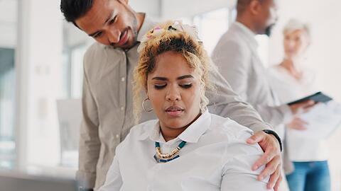 Jede vierte Frau hat laut einer Befragung in ihrem Arbeitsumfeld sexuelle Bel&auml;stigung erlebt.