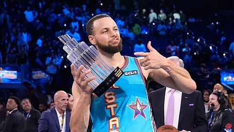 Stephen Curry wurde zum MVP des All-Star-Games gekürt.
