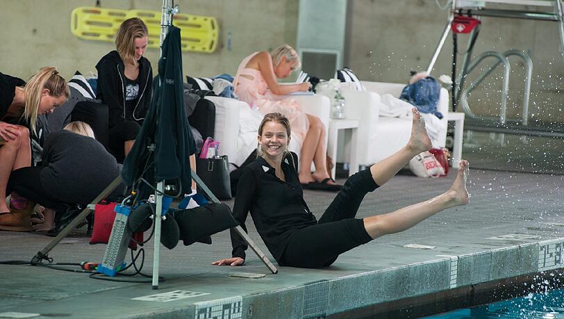 Sabine Fischer scheidet nach dem Unterwasser-Shooting aus. Sabine Fischer scheidet nach dem Unterwasser-Shooting aus.