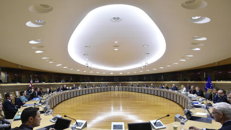 Verhandlungsrunde über die künftigen Handelsbeziehungen der EU und Großbritannien. Verhandlungsrunde über die künftigen Handelsbeziehungen der EU und Großbritannien.