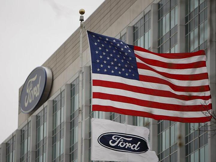 Blick auf die Ford-Zentrale in Dearborn (USA).