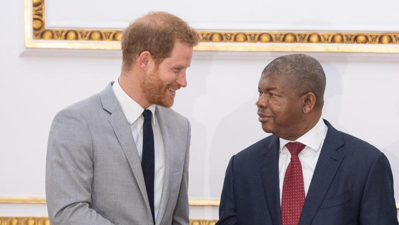 Der britische Prinz Harry (l), Herzog von Sussex, trifft sich mit Joao Lourenco, Präsident von Angola. Der britische Prinz Harry (l), Herzog von Sussex, trifft sich mit Joao Lourenco, Präsident von Angola.