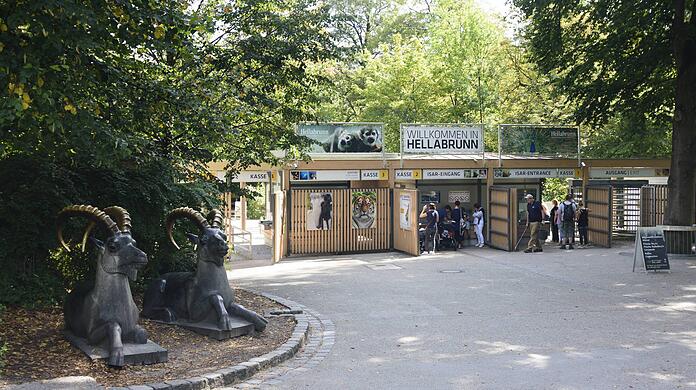 De ingang van Tierpark Hellabrunn. (archiefafbeelding)