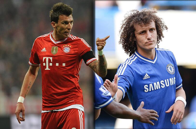 Kein Tauschgeschäft mit Chelsea: David Luiz vom FC Chelsea wechselt zu Paris St. Germain. Zuletzt wurde spekuliert, ob der FC Bayern Mario Mandzukic gegen David Luiz tauschen würde.