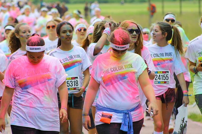 Bunter geht's nicht: Der Color Run in Riem. Die Bilder.