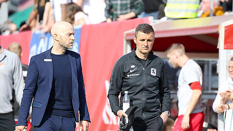 Günther Gorenzel (l.) und Michael Köllner basteln aktuell eifrig am Löwen-Kader für die kommende Saison.